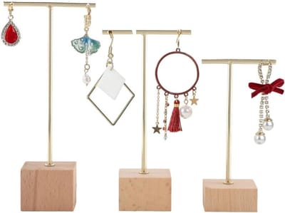 Juwelendoos - Sieradenrek - Sieraden Opbergen - T-Bar Design - 3 Delig - Goud