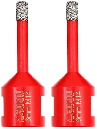 Diamantboorkop Voor Tegels Graniet Marmer Porselein 6mm Rood