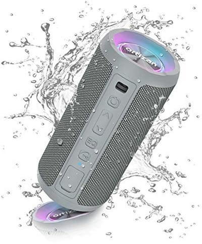 Draagbare Bluetooth-luidspreker met licht en waterdicht ontwerp, 30 uur accuduur en dubbele basdrivers