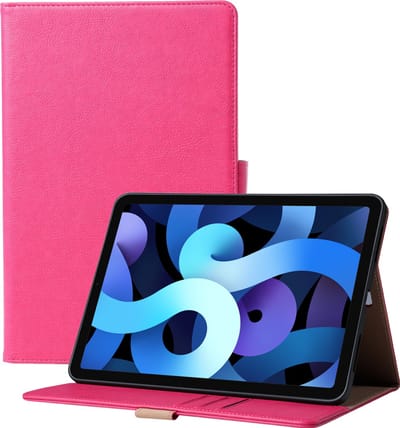Hoesje geschikt voor iPad Air 4 2020 10.9 inch Luxe Kunstleer Standaard Hoes Pasjeshouder Magnetisch