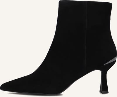 STEFANO LAURAN Botin Enkellaarsjes - Enkelboots met rits - Dames - Zwart - Maat 36
