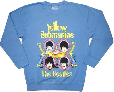 The Beatles - Yellow Submarine Heads In Circles Sweater/trui - S - Blauw