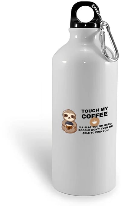 Hacebo® - Koffie waterfles - Koffie - Koffieliefhebber cadeau - Leuke cadeau - met opdruk - Coffee gift - verslaafd aan koffie - collega cadeau - water fles - 400ML
