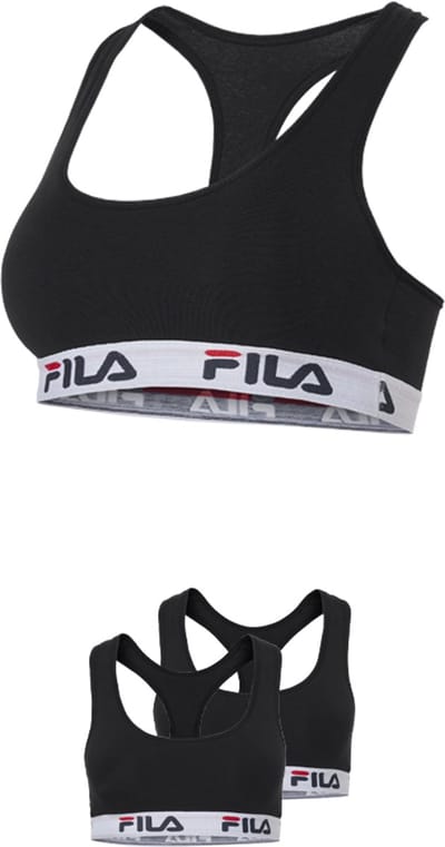 Fila Sport Top Elastic Band - Maat L - 2 Pack - Zwart