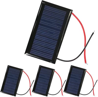 4 Stuks 5V 30mA Mini Zonnepaneel (53 x 30mm) voor DIY Wetenschap Projecten en Toy Accu Lader