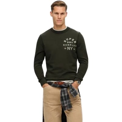 Superdry Surplus Graphic Crew Sweater Heren - Maat S