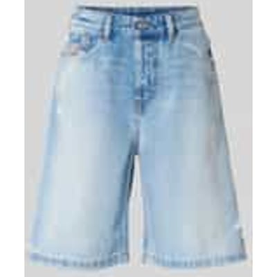 relaxed fit korte jeans van katoen