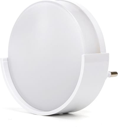Nachtlampje rond daglichtwit | dagnachtsensor | 6500K - 1 Watt - 40 Lumen