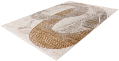 Batucci Vloerkleed - Laagpolig - Modern Tapijt - Zilver Goud - Hotel-chique Stijl - Duurzaam en Comfortabel