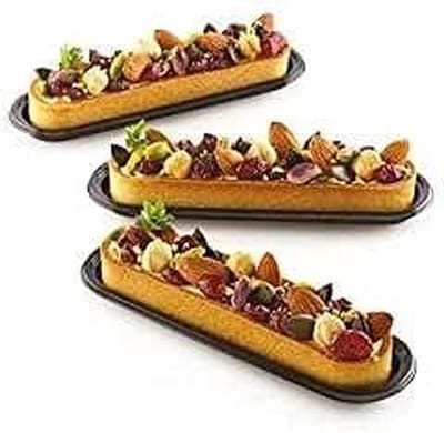 Bakvorm set - Taartringen - Taarten Maken - Ovenbestendig - 6 stuks - Zwart