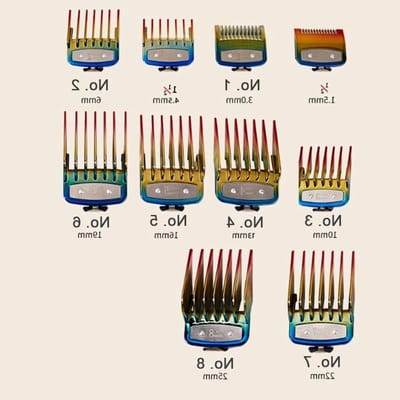 Haartrimmer Opzetkammen - Geleiderkammen Beschermkappen - Haar Stylen - Metalen Universele Clips - 10 Stuks - Zilverkleurig
