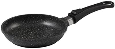 20 cm sauteerpan in steenlook van gegoten aluminium