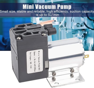Mini vacuümpomp voor gasanalyse en instrumenten – 5 l/min, 120 kPa, DC 12 V