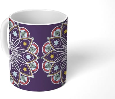 Mok - Koffiemok - Mandala - Ster - Design - Mokken - 350 ML - Beker - Koffiemokken - Theemok