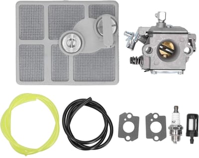 Dailygoody - Carburateur Luchtfilter - Hoogwaardige Prestaties - Aluminium en Kunststof - Geschikt voor 030AV 031AV 032AV - Inclusief Brandstoff...