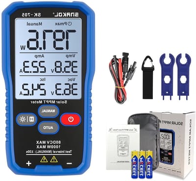 Zonne-energie Vermogenstester - PV Tester MPPT - Zonnepanelen Testen - Automatische en Handmatige Modus - 1000 W 80 V DC