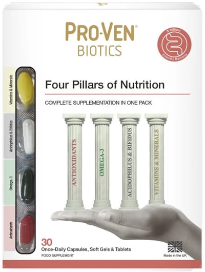 Four pillars of nutrition ProVen 4 x 30 - antioxidanten - vitaminen & mineralen - omega vetzuren - biotica supplementen