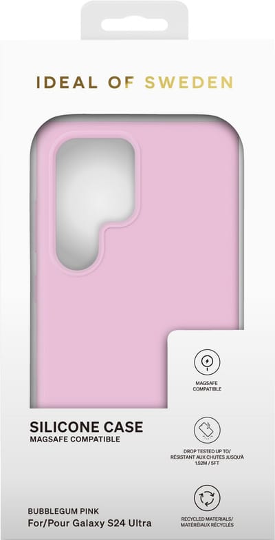 iDeal of Sweden Galaxy S24 Ultra Backcover hoesje Silicone Case Magsafe - Bubble Gum Pink