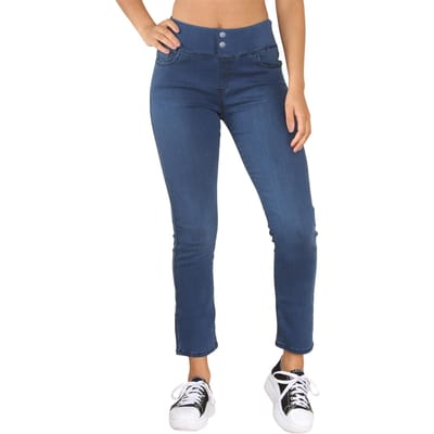 Enzo | Dames Wijde Taille Jeans