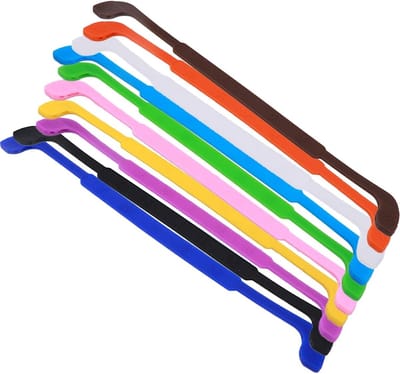 Set van 10 Verstelbare Siliconen Brillenbanden, Antislip Brillenhouder voor Sport en Kinderen, Ideaal voor Zonnebrillen en Activiteiten