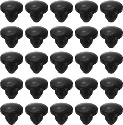 Afdichtingsdoppen Siliconen - Gatdoppen Rubber - Gaten Afdekken - Flexibel en Waterdicht - 3 mm Gatdiameter - Zwart