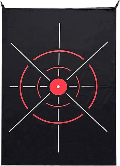 Golf Oefen Net - Driving Range Hulp - Sport Vaardigheden Verbeteren - Veelzijdig Binnen Gebruik - 150x100cm - Zwart