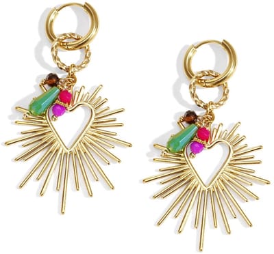 Shining Heart Happy Charm oorbellen
