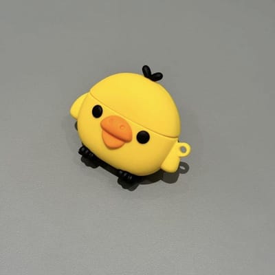 3D Geel Kuikentje AirPods Hoesje, Zacht Siliconen Schokbestendig Beschermhoesje, Schattig Cartoon Oortelefoonhoesje Voor AirPods Pro 2/3/4 For airpodsPro 3