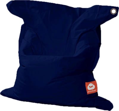 Whoober rechthoek zitzak St. Tropez M outdoor marine blauw - Wasbaar - Voor binnen en buiten