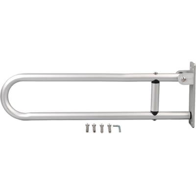 Opklapbare Handgrepen Aluminiumlegering 23,6in Lang Eenvoudige Montage Opvouwbare Badkamerhandgrepen voor Toilet YC1215AYC1215A