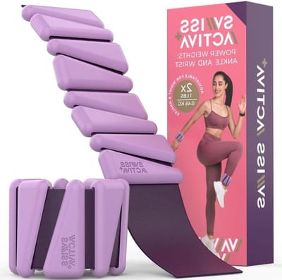 Verstelbare enkelgewichten voor vrouwen - 1 lb set van 2 gewichtensets voor cardio en krachttraining thuiswerkout