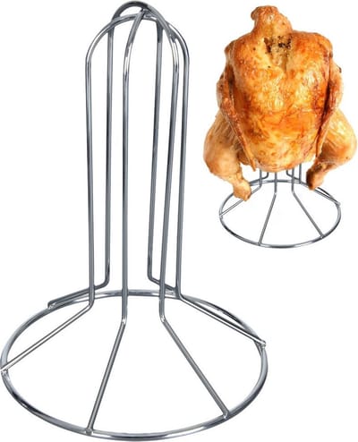 Kiphouder - Kiprooster - Kippenrek - Kipstandaard - voor Oven en Grill - Barbecue - BBQ