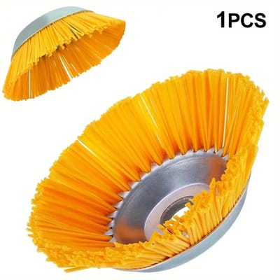Professionele Onkruidborstel voor Bosmaaier – 20,3 cm Nylon Borstelkop – Geschikt voor Gras, Onkruid en Voegen – 25 mm Asgat – Efficiënt en Duurzaam – Voor Tuin, Tegels, Grind en Opritten