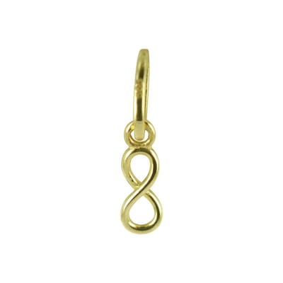 New Bling 9NBSAM-G200270 Gouden Hangertje - Dames - Infinity - 5 x 2,4 mm - 14 Karaat - Bedel - Goud