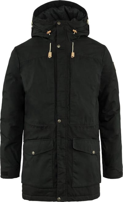 Fjällräven Singi Wollen Gevoerde Parka Heren, black Maat M