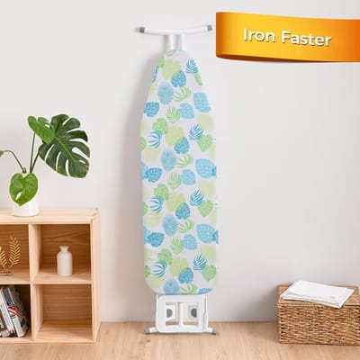 Universele Strijkplankhoes 124x38 cm Katoen met Dik Vilt - Hittebestendig en Antislip