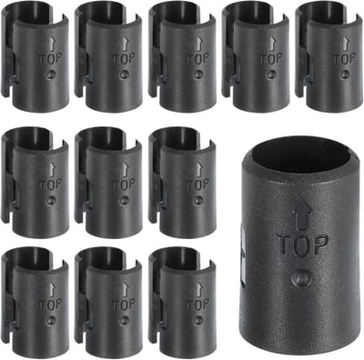 QUARKZMAN Draadregclips, 24 stuks 3/4 inch (19 mm) draadplankvergrendelingsclips, kunststof galhulzen als vervanging voor draadregsystemen (12 paar)