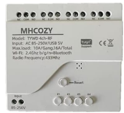 4-Kanalen USB WiFi Draadloze Relais Schakelmodule voor Slimme Huizen