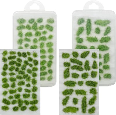 Complete Set van 78 Stuks Statisch Gras Tuft Kit - Miniatuur Kunstgras voor Modelspoor, Sprookjestuin en Diorama Landschap - Ideaal voor DIY Terrains en Modelleren