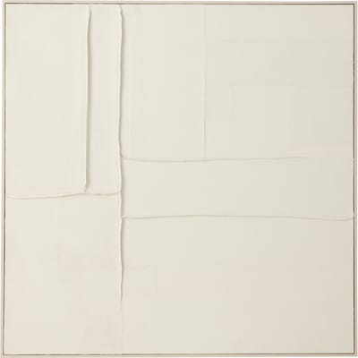 J-Line schilderij Log - canvas/dennenhout - wit