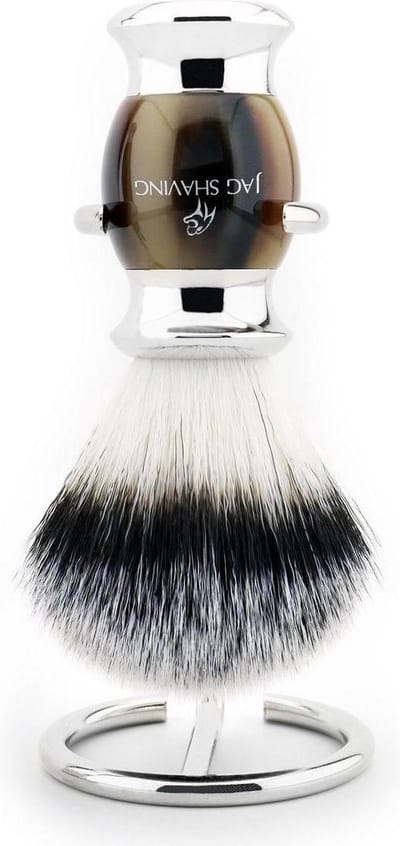 Scheerkwast, beste kwaliteit scheerkwast, scheerkwast voor heren, geschenkscheerkwast (scheerkwast met standaard), perfect cadeau voor mannen
