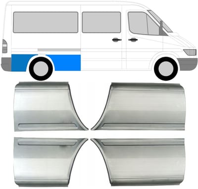 Reparatiepaneel achterspatbord voor Mercedes Sprinter 1995-2006 / Links + Rechts