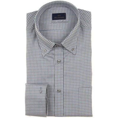 Paul & Shark Overhemd Silver Collection Texture Cotton Shirt Wit-Blauw / male