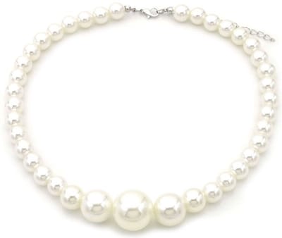 Ketting - verstelbaar - sieraad - accessoire - 39+5cm - parels - chique - cadeau - geschenk - feest – feestdagen