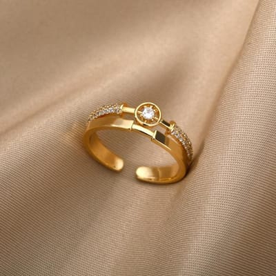 Bagues rétro serpent pour femmes en acier inoxydable couleur or argent bague de doigt vintage gothique femme esthétique bijoux Anillos Mujer brown