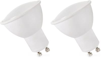 Spectrum LED Lamp GU10 1.5W - 230V - 120 Lumen - 3000K Warm Wit - Gezellig licht - Energiezuinig - 2 stuks
