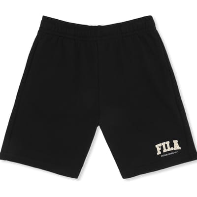 FILA Rifredi Regular Graphic Sweat Shorts Black Taglia: 134/140 | Pantaloni Outlet | kids | Nero
