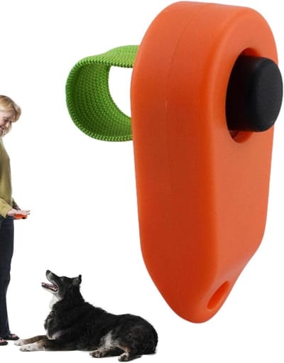 Huisdier Trainings Clicker - Hondentrainer Clicker - Gedrag Trainen - Helder Klikgeluid - 8 x 1.7 x 8 cm - Zwart