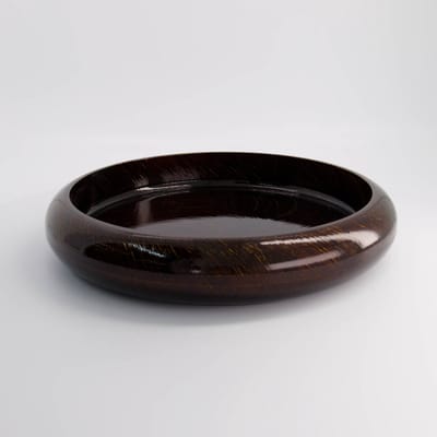 Tokyo Design Studio - Sushi Oke – Serveerschaal – Dienblad - Voor Sushi - Lakwerk – Goud Hout – 33,8×6,8 cm
