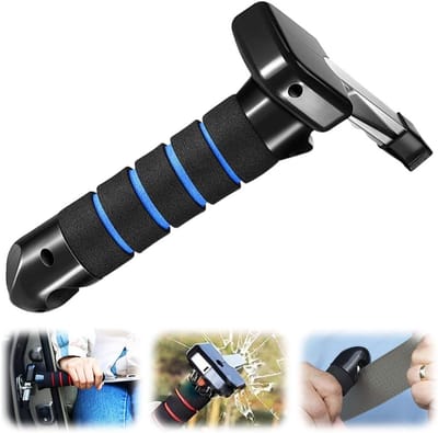3-in-1 voertuigondersteuningshandgreep - Hulpmiddel voor in- en uitstappen in de auto - Multifunctionele hulp voor in- en uitstappen in de auto - Handgreepondersteuning - Handig en praktisch - Extra sterk - Handgreep voor seniorenauto's - Ramenbreker